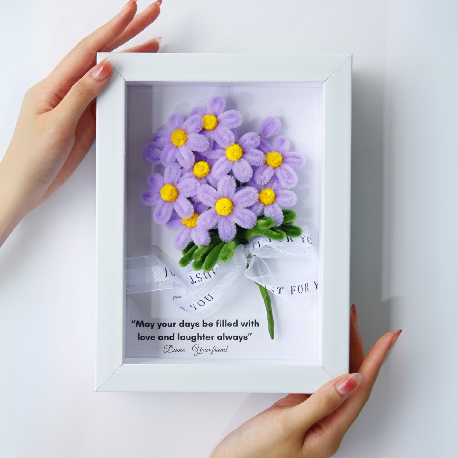 Purple Daisy Flower Frame