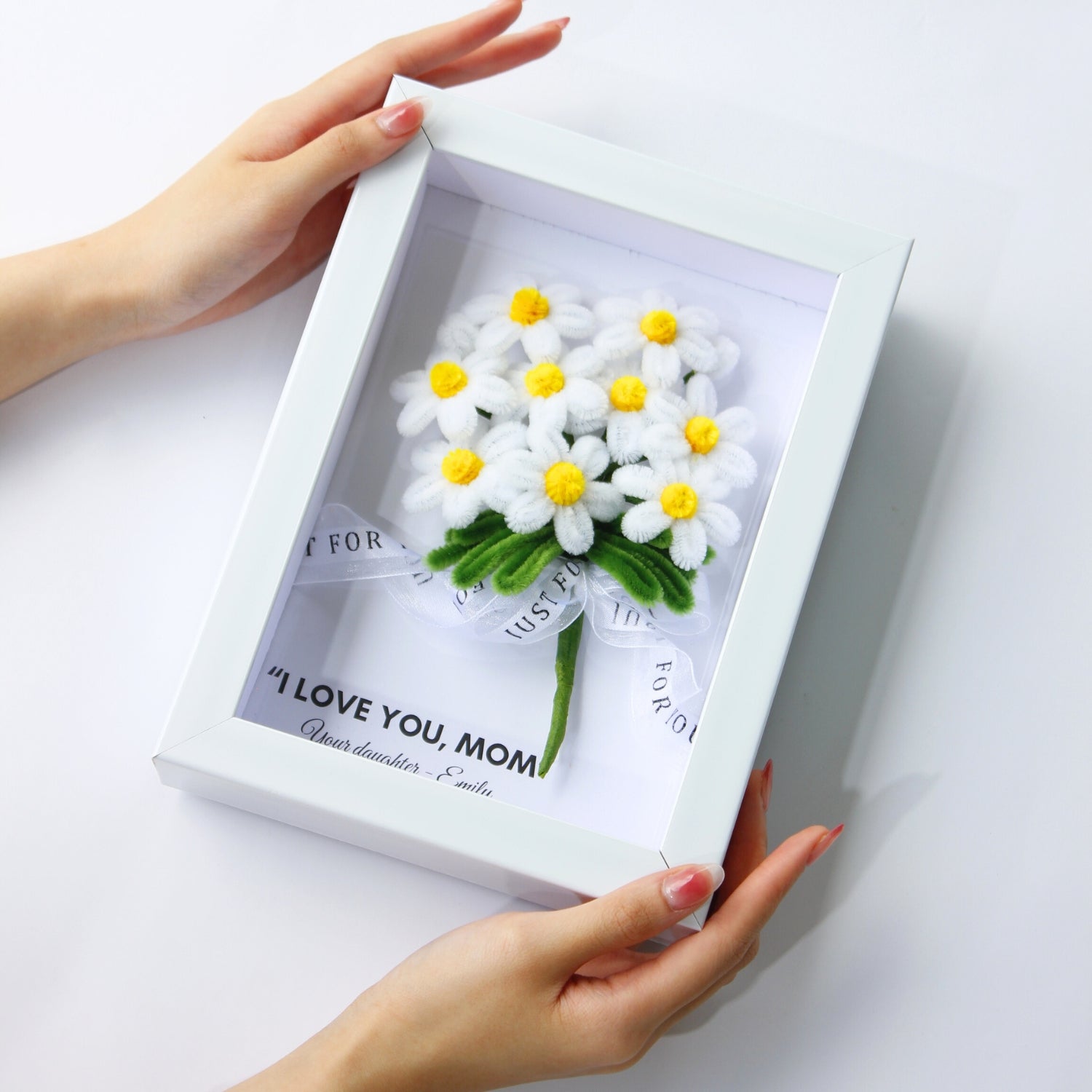 White Daisy Flower Frame