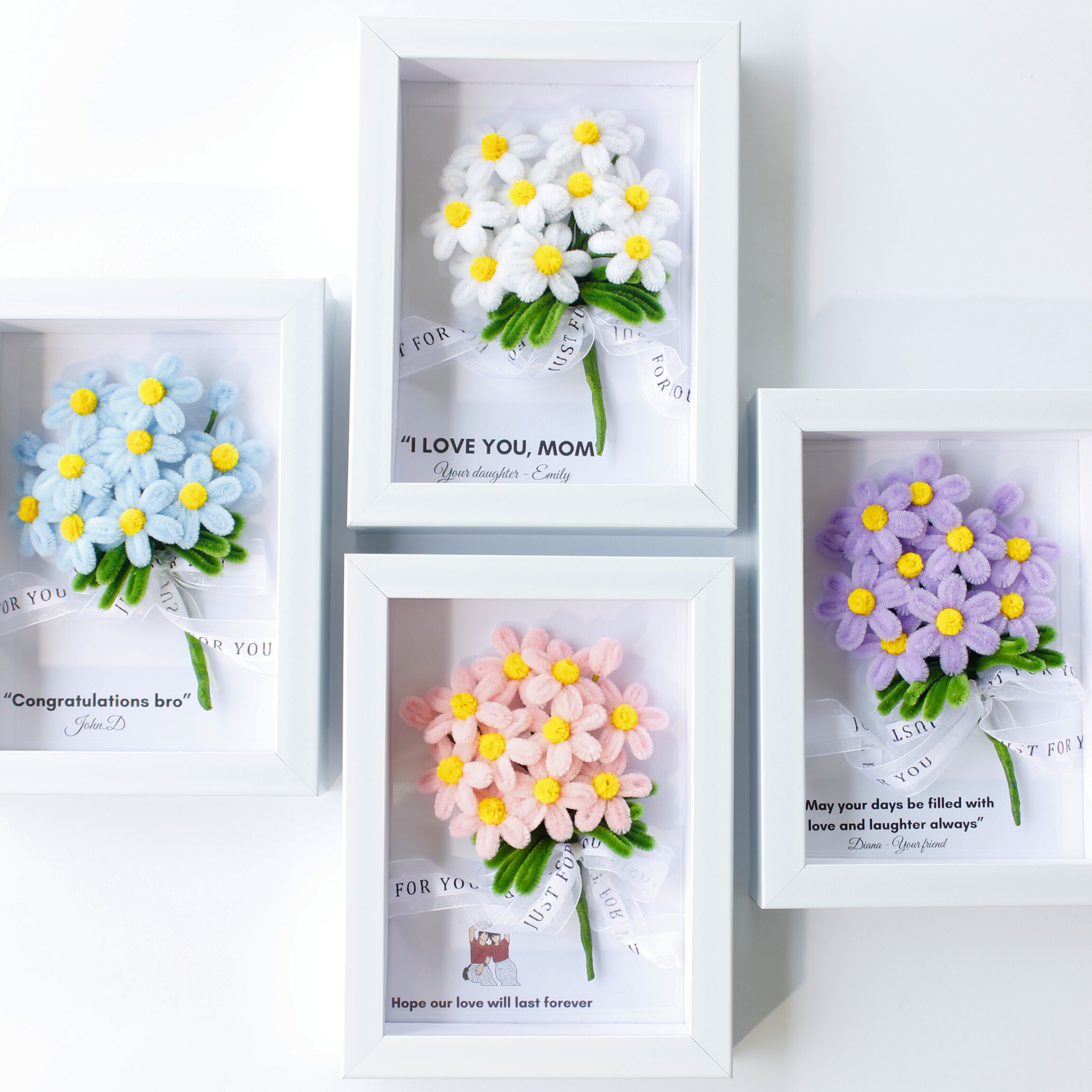 White Daisy Flower Frame