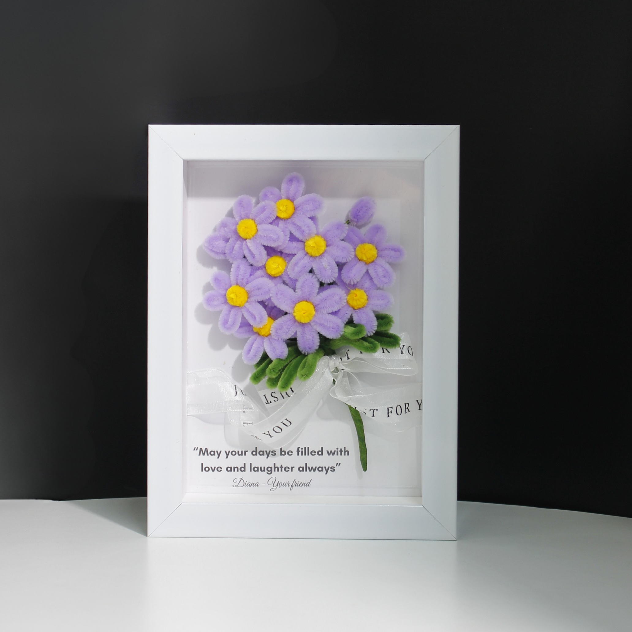 Purple Daisy Flower Frame